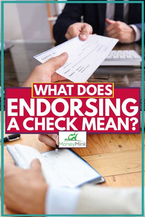 Caring about our people means caring about. What Does Endorsing a Check Mean? - MoneyMink.com