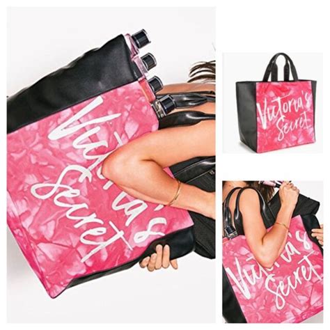 Victorias Secret Limited Edition Pink Tie Dye Tote Bag 2017 For Sale