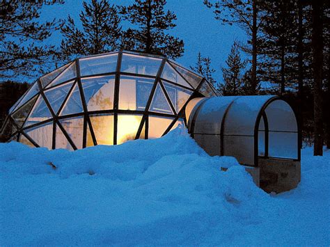 Glass Igloo Village And The Northern Lights Faustian Urge