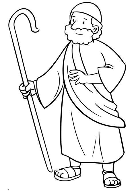 Moses The Shepherd Vector Clipart Image Free Stock Photo Public