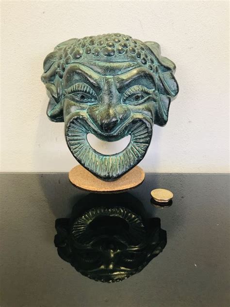 Masque Grec De Dieu Dionysos Bakchos En Bronze Terre Cuite Catawiki