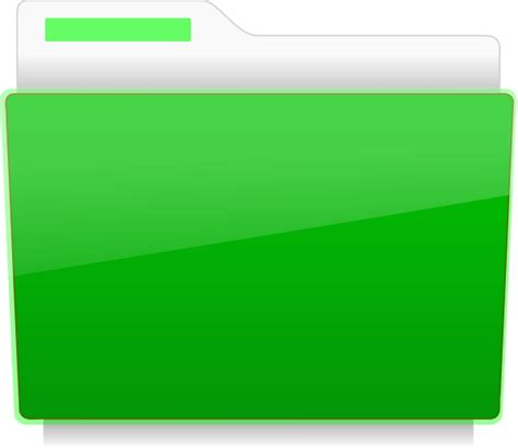 Folder File Green Clip Art At Vector Clip