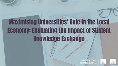 Maximising Universities Role In The Local Economy Evaluating The