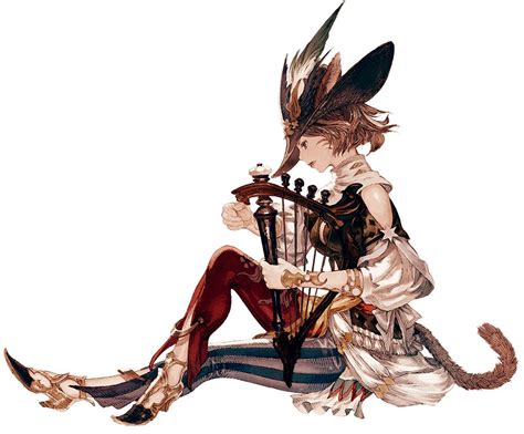 Miqote Bard Final Fantasy Xiv Final Fantasy Artwork Character Art