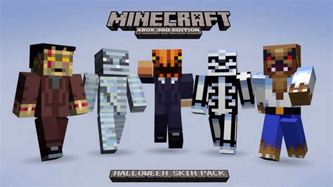 Minecraft Xbox 360 All Halloween Skin Pack 4 Youtube