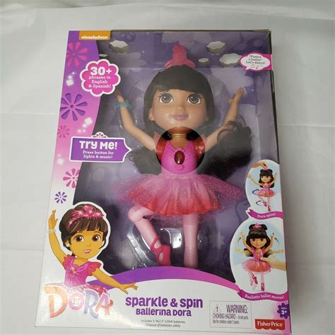 Fisher Price Nickelodeon Dora And Friends Sparkle And Spin Ballerina Dora