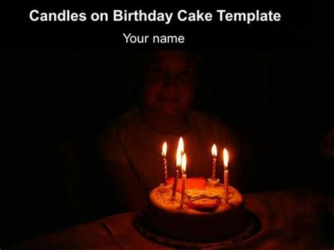 Do you like your birthday present? Candles on Birthday Cake Template