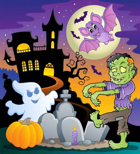 Happy Halloween Topic Image 48 Files Векторные клипарты текстурные