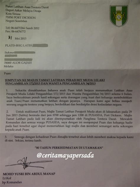 Turut menjemput 30 orang wakil pelajar dari smka dato' hj hassan hj sail pedas untuk hadir majlis sambutan maulidur rasul saw. Cerita Maya Persada: Surat Dari PUSASDA Jemputan Ke Majlis ...