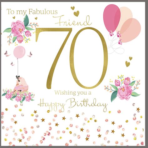 Happy 70th Birthday Cards For Women