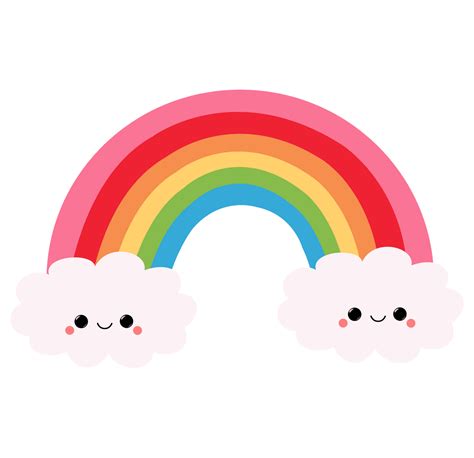 Cute Rainbow Png in 2020 | Rainbow art, Rainbow clipart, Rainbow