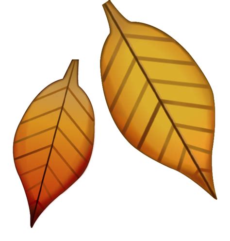 Download Fallen Leaf Emoji Image In Png Emoji Island