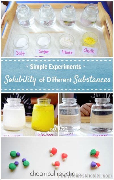 Solubility Of Substance Experiments For Kids Great Science Activity