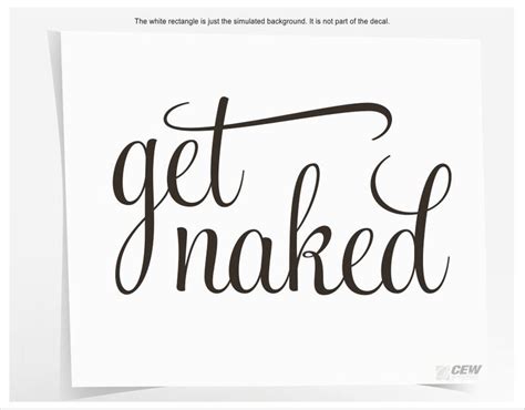 Get Naked Decal Sexy Bath Decor Naked Shower Sticker Couples Etsy