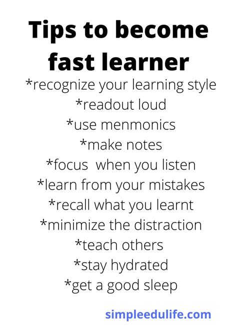Simple 10 Tips To Become A Fast Learner — Simplenews