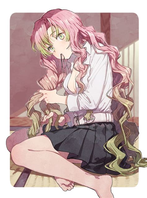 Demon Slayer Hashira Pink And Green Hair Best Hairstyles Ideas For
