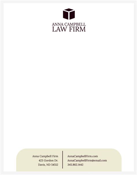 Law Firm Letterhead Examples And Templates To Get Started Clio