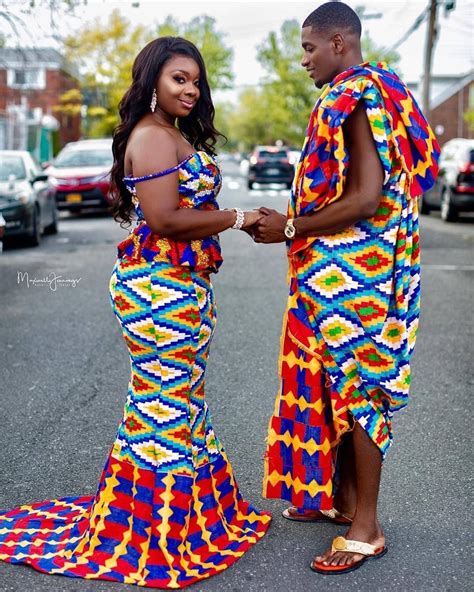 Ghanaian Kente Bridal Ideas For Traditional African Weddings Mammypi African Attire African