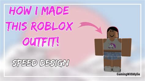 Speed Design How I Made My Roblox Outfit 😍 Youtube