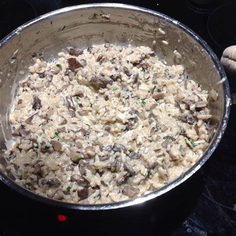 This lusciously creamy mushroom risotto gets extra heft (and flavor) from chicken. Chef John's Baked Mushroom Risotto | Allrecipes