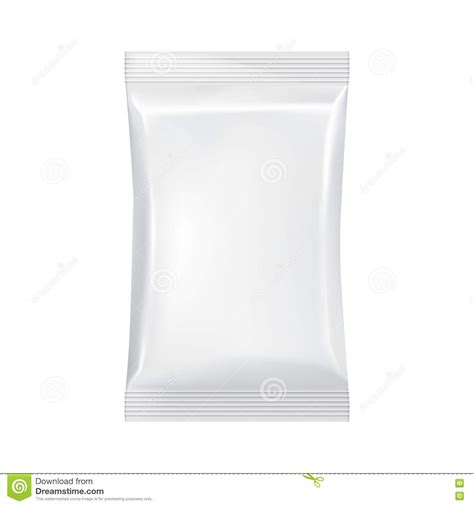 blank packaging template mockup isolated  white stock vector illustration  product pack