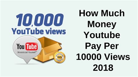 The cpc is now $30 and, assuming 1000 of your viewers actually clicked on or watched the advertiser's video, the cpm = 1000. How Much Money Youtube Pay Per 10000 Views 2018 - YouTube