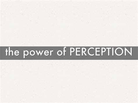 The Power Of Perception By Stephen Ang