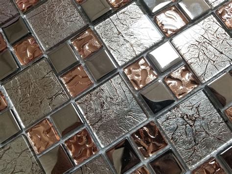Luxury Crystals Glass Mosaic Tiles Sheet Walls Floors Bathroom Kitchen