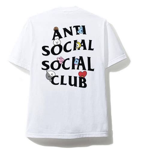 Anti Social Social Club Assc X Bt21 Peekaboo Tee L White Grailed