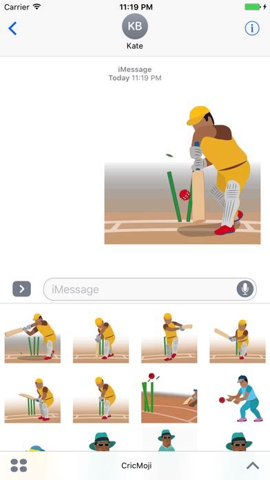 Télécharger Cricmoji Cricket Emoji Stickers And Animations Pour Iphone