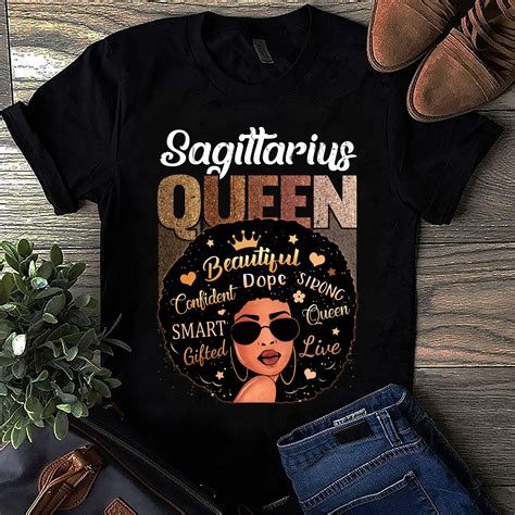 Sagittarius Queen Birthday T Shirt Sagittarius Birthday Etsy