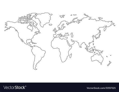 【人気ダウンロード！】 World Map White Outline 781296 World Map Black And White
