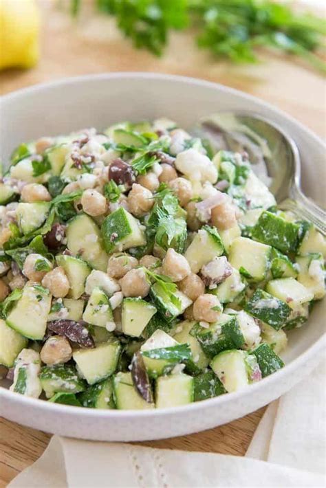 This Healthy Zucchini Salad Is Full Of Fresh Greek Flavors And