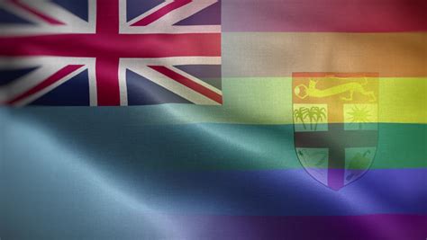 Lgbt Fiji Flag Loop Background 4k Stock Footage Video 100 Royalty