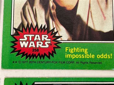 10 Vintage 1977 Original Star Wars Trading Cards