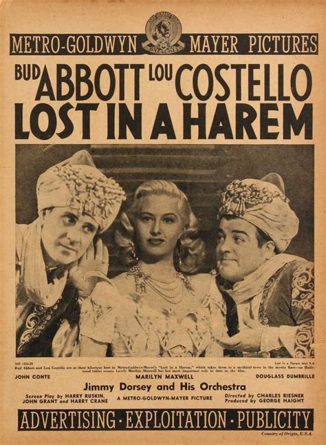 Lost In A Harem 1944 Us Pressbook Posteritati Movie Poster Gallery