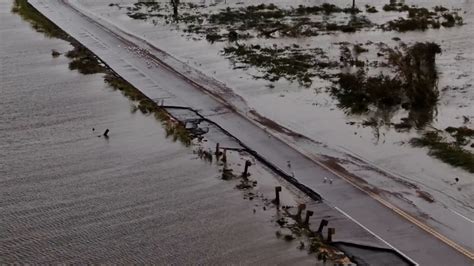 Drone Footage Of Flooding In Grand Isle Louisiana Nbc New York