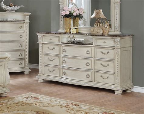 Antique white bedroom furniture is objects that can be put to beautify your bedroom. Stanley Sleigh Bedroom Set (Antique White) by Crown Mark ...