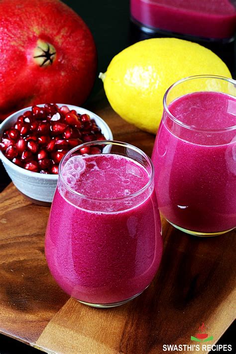 Pomegranate Juice Recipe Swasthis Recipes