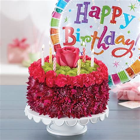 1 800 Flowers® Birthday Wishes Flower Cake ™ Purple Pittsburgh Pa