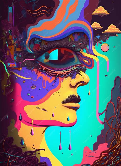 Premium Ai Image Psychedelic Hallucinations Surreal Images