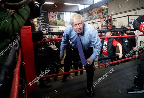 Britains Prime Minister Boris Johnson Enters Editorial Stock Photo