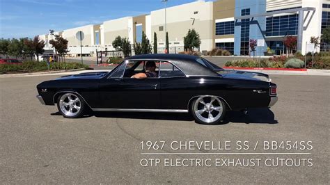 1967 Chevelle Bb454ss Quicktime Performance Exhaust Cutouts Youtube