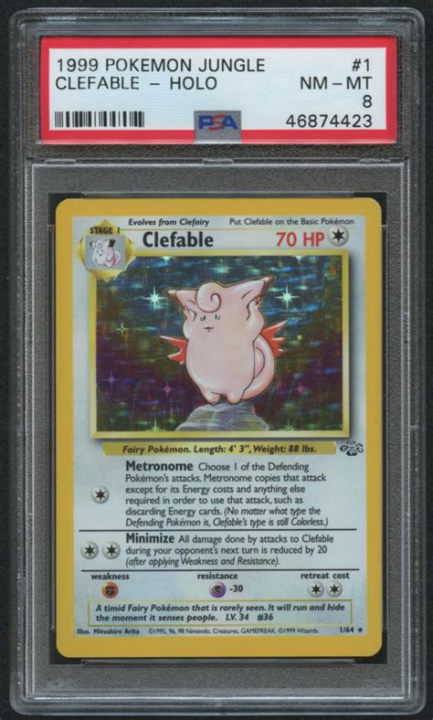 Clefable Pokemon Jungle Holo Psa Pristine Auction