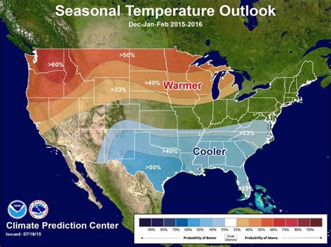 Noaas Winter Weather Forecast 2016 Strong El Nino