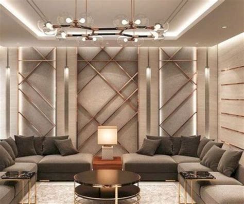 54 The Best Wall Design That You Can Try At Home Luxury Living Room