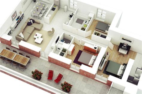 24+ Contoh Desain Denah Rumah 3 Kamar Pics | SiPeti