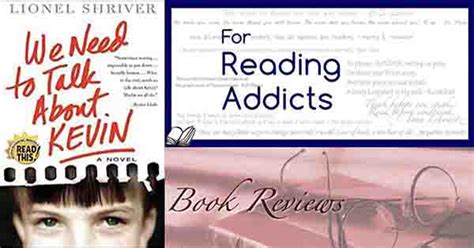 Lionel Shriver We Need To Talk About Kevin For Reading Addicts