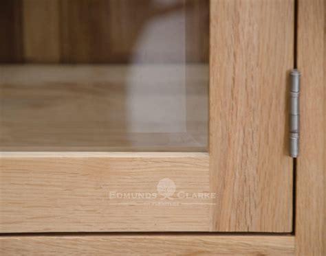 Bury Solid Oak Glass Display Cabinet Edmunds And Clarke Furniture Ltd