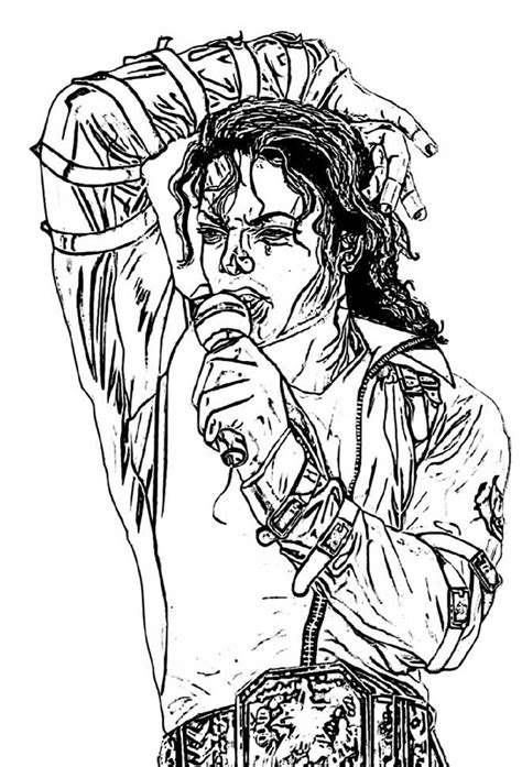 25 Desenhos Do Michael Jackson Para Imprimir E Colorirpintar